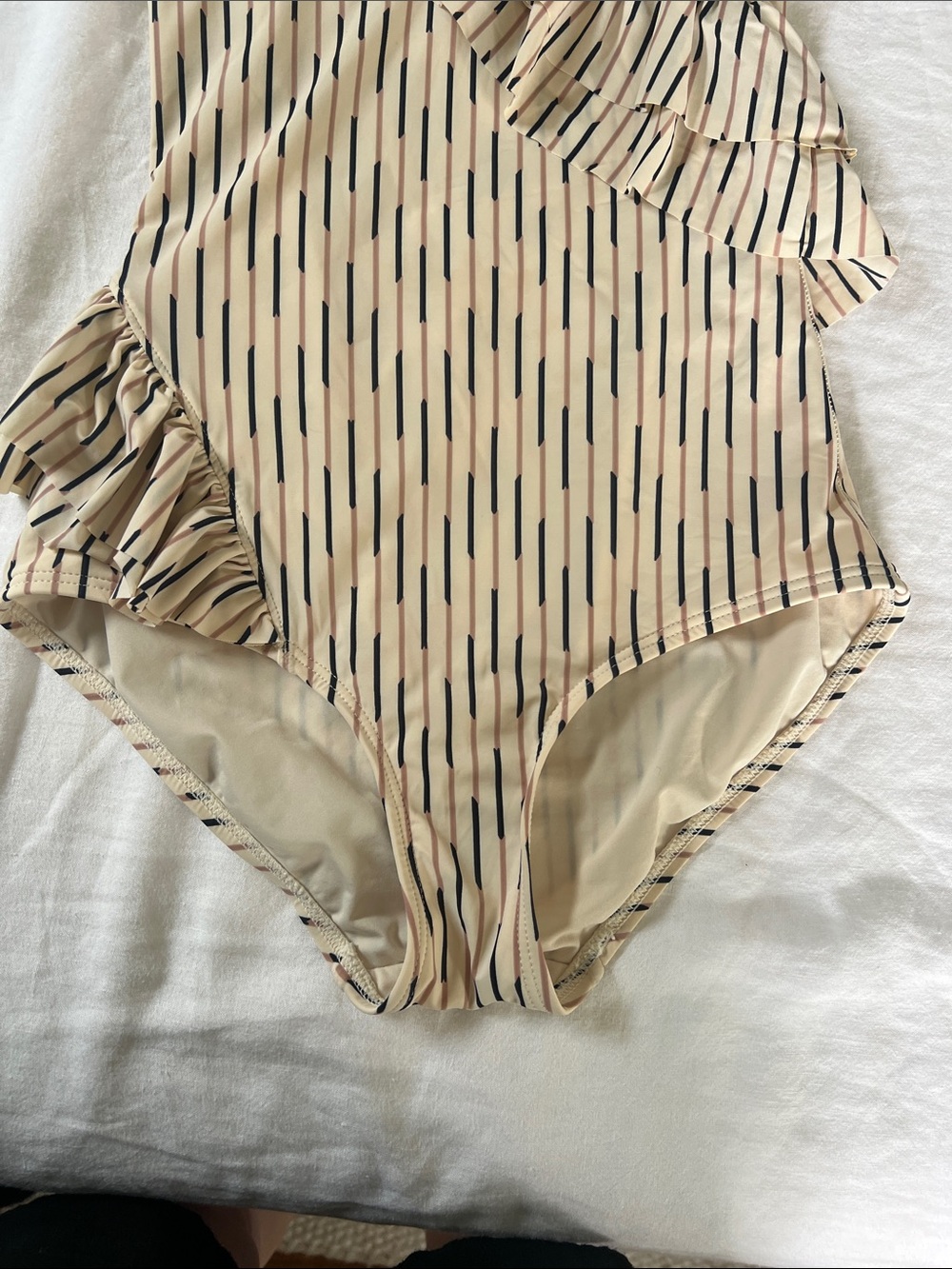 Marc by Marc Jacobs Ruffle One Piece Neutral - Picture 7 of 13
